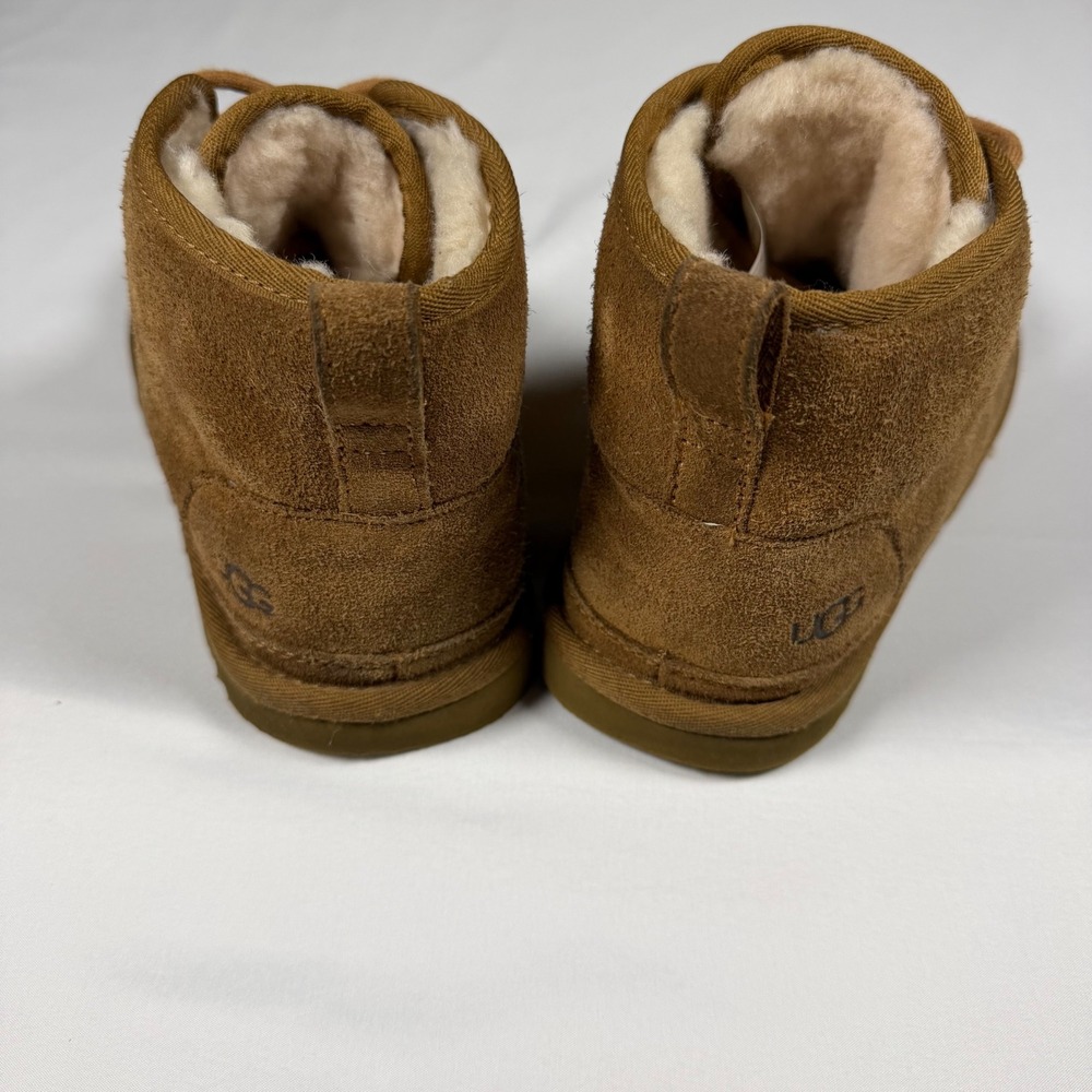 UGG Neumel Chestnut Suede Lace Up Chukka Boots 3236 Mens Size 7 Womens 9 - Picture 2 of 8